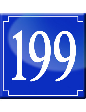 numéroderue199 - classique 10x10cm - Sticker/autocollant
