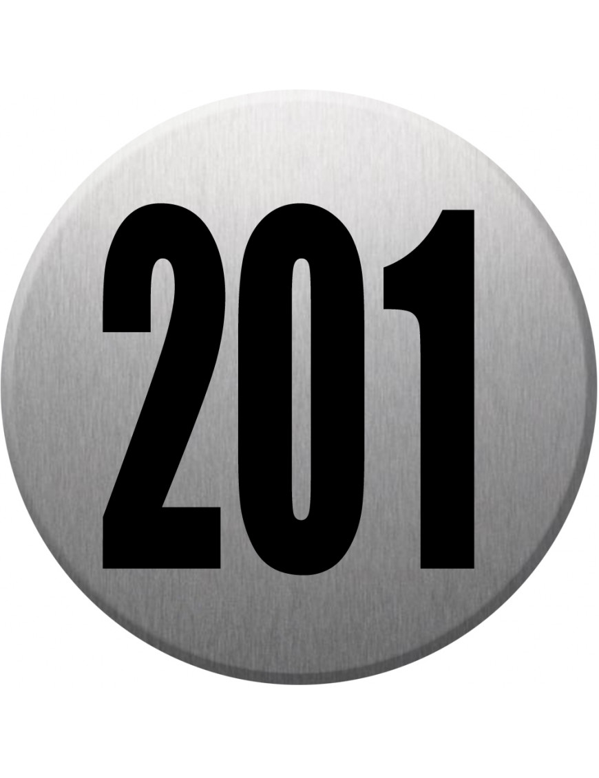 numéroderue201 - gris brossé 10x10cm - Sticker/autocollant numéroderue201 - gris brossé 10x10cm - Sticker/autocollant