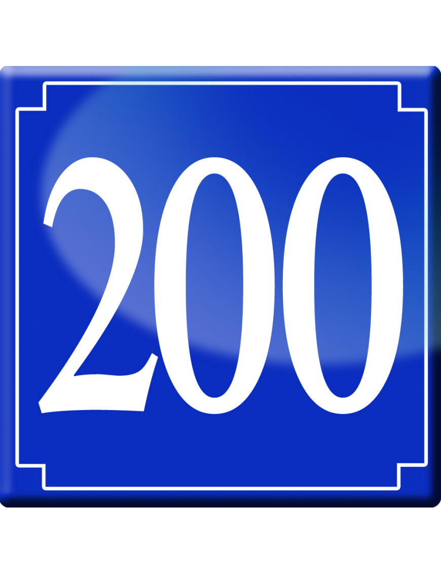 numéroderue200 - classique 10x10cm - Sticker/autocollant numéroderue200 - classique 10x10cm - Sticker/autocollant