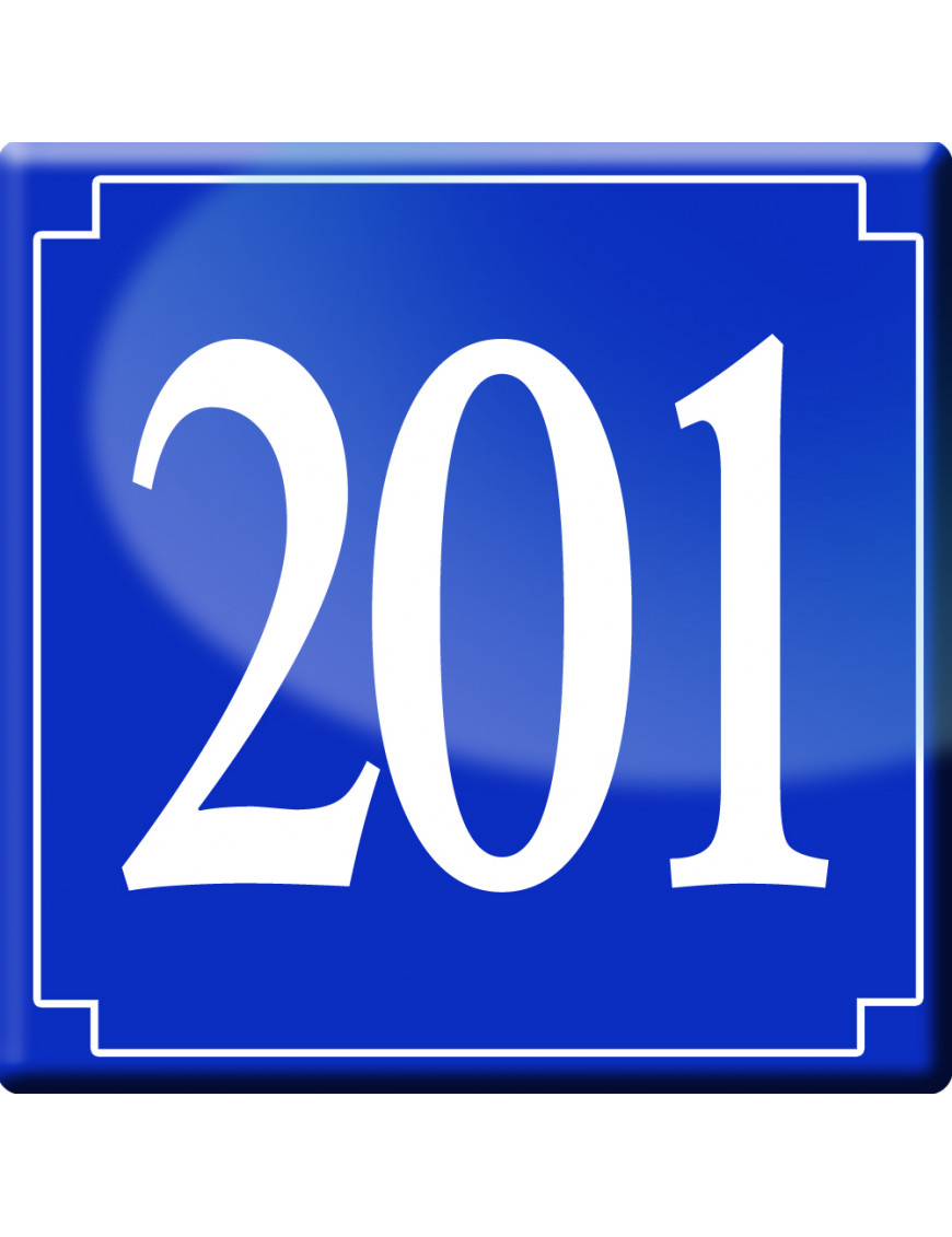 numéroderue201 - classique 10x10cm - Sticker/autocollant numéroderue201 - classique 10x10cm - Sticker/autocollant