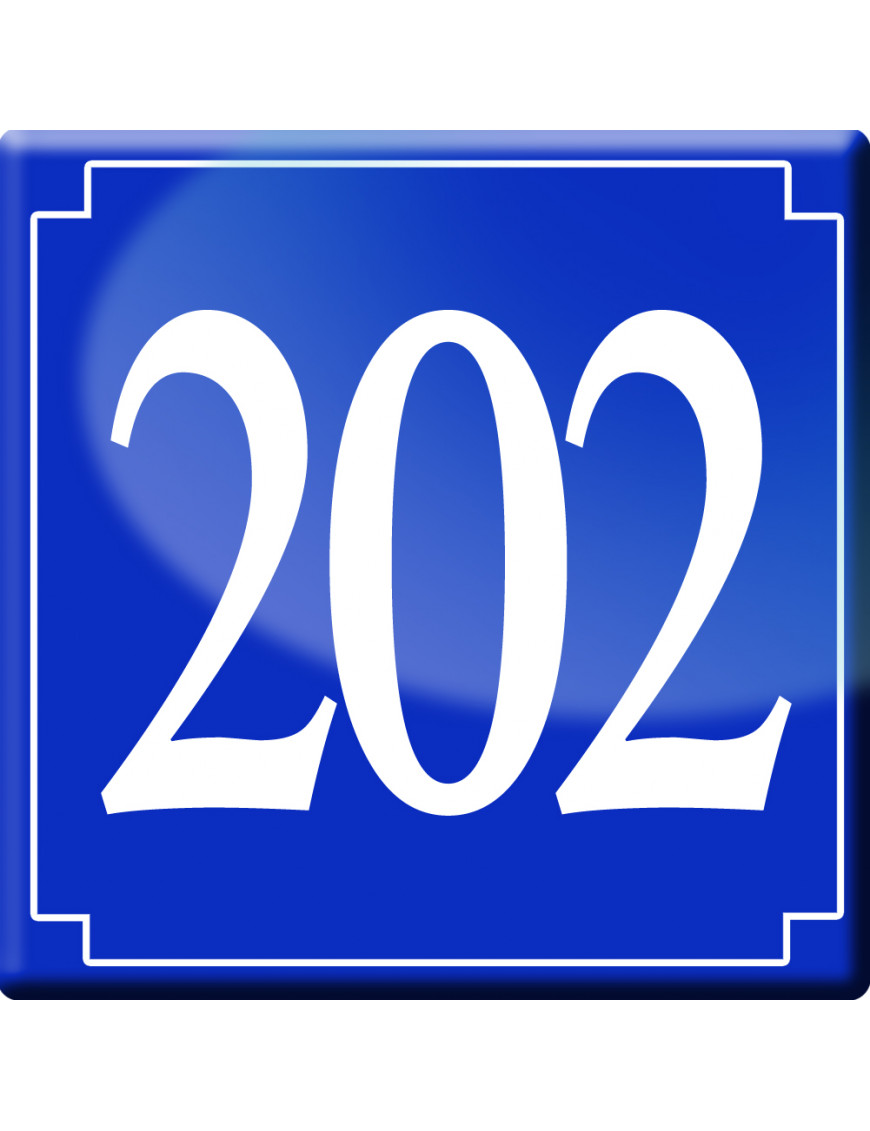 numéroderue202 - classique 10x10cm - Sticker/autocollant numéroderue202 - classique 10x10cm - Sticker/autocollant