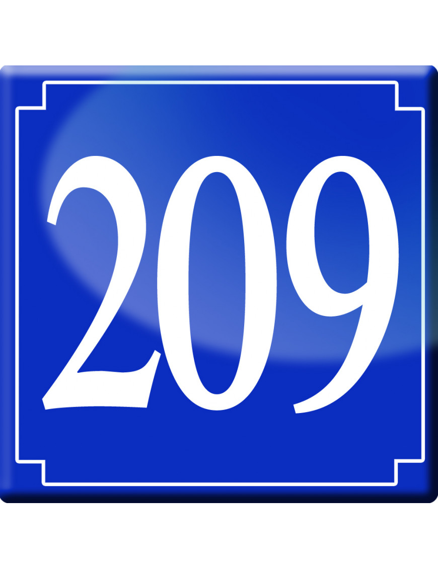 numéroderue209 - classique 10x10cm - Sticker/autocollant numéroderue209 - classique 10x10cm - Sticker/autocollant