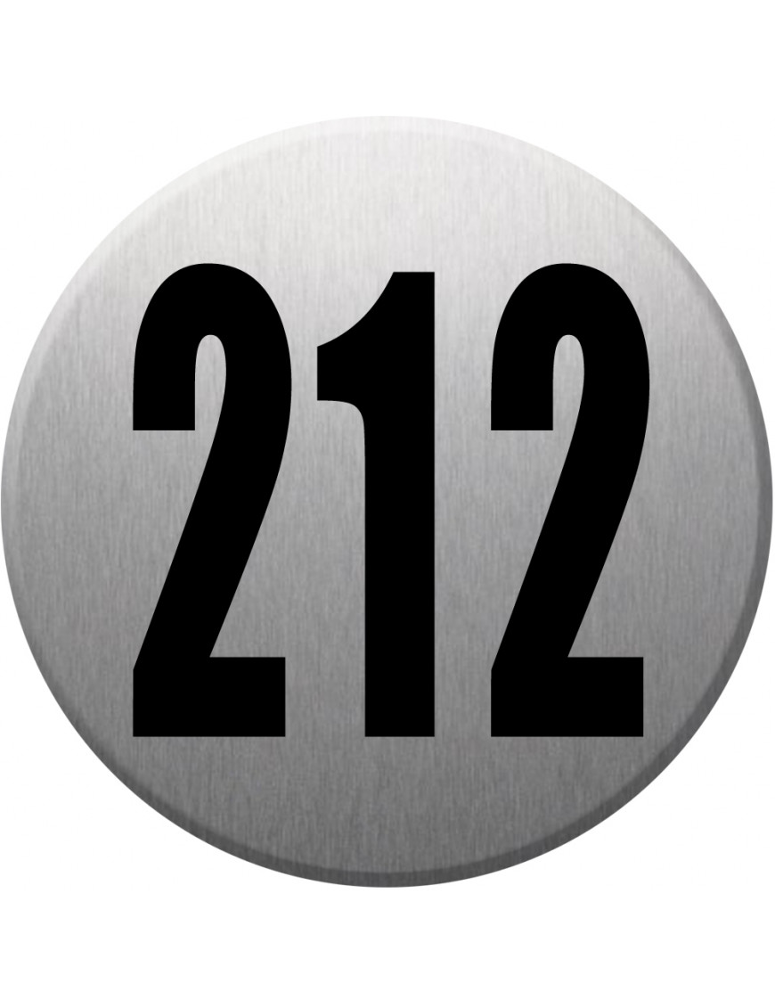 numéroderue212 - gris brossé 10x10cm - Sticker/autocollant numéroderue212 - gris brossé 10x10cm - Sticker/autocollant