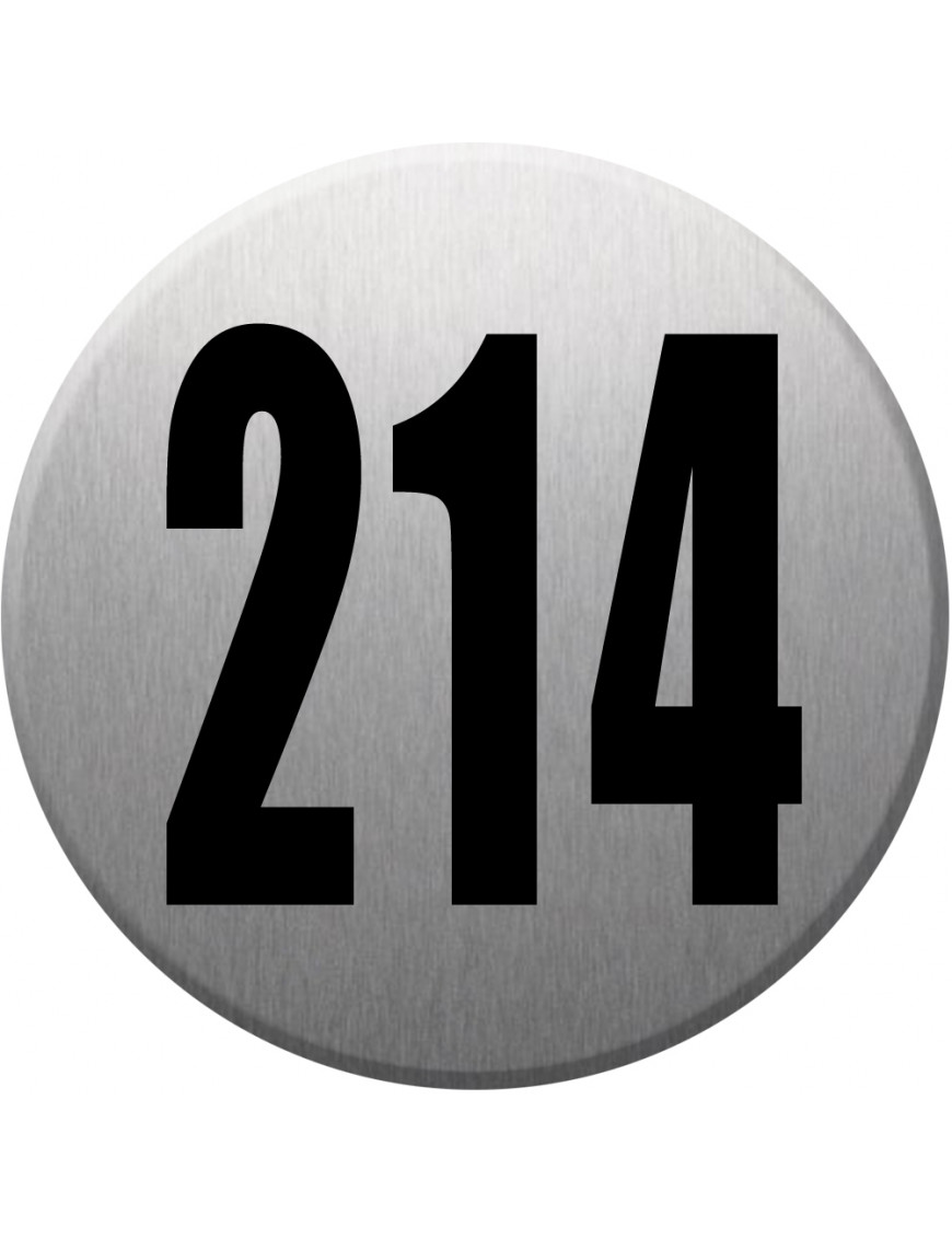 numéroderue214 - gris brossé 10x10cm - Sticker/autocollant numéroderue214 - gris brossé 10x10cm - Sticker/autocollant