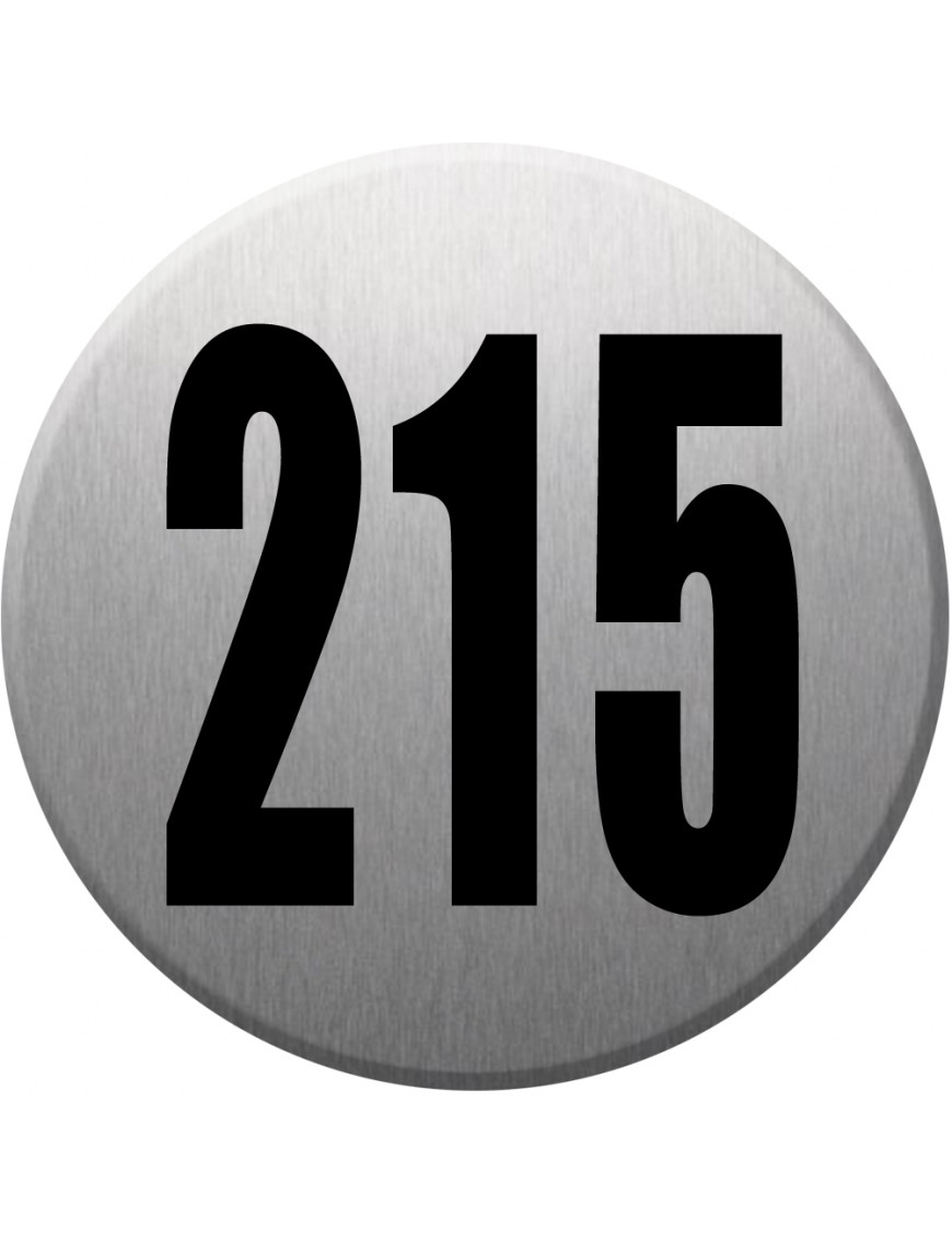 numéroderue215 - gris brossé 10x10cm - Sticker/autocollant numéroderue215 - gris brossé 10x10cm - Sticker/autocollant