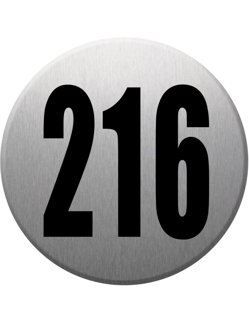 numéroderue216 - gris brossé 10x10cm - Sticker/autocollant numéroderue216 - gris brossé 10x10cm - Sticker/autocollant