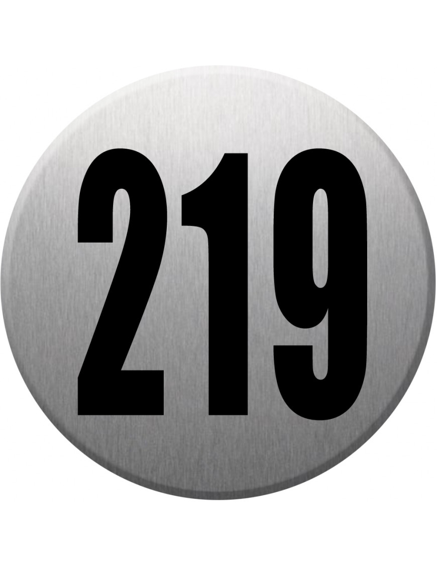 numéroderue219 - gris brossé 10x10cm - Sticker/autocollant numéroderue219 - gris brossé 10x10cm - Sticker/autocollant