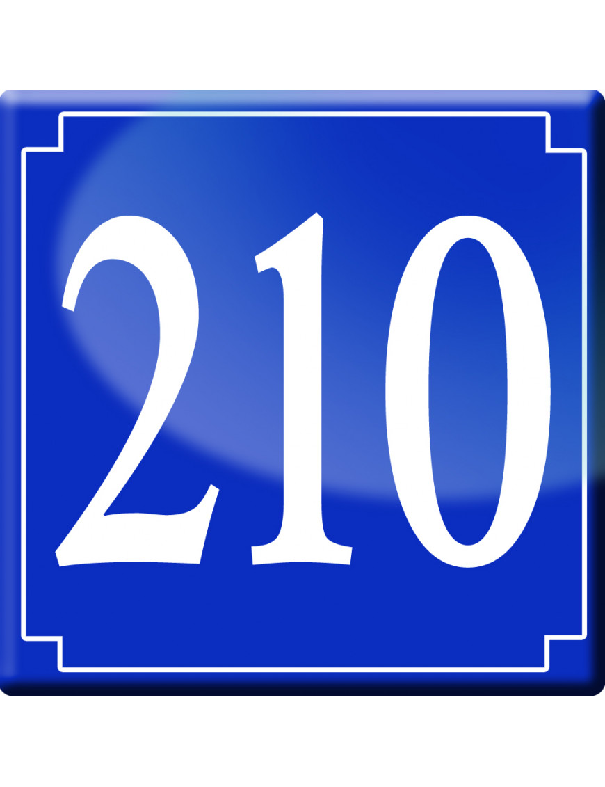 numéroderue210 - classique 10x10cm - Sticker/autocollant numéroderue210 - classique 10x10cm - Sticker/autocollant