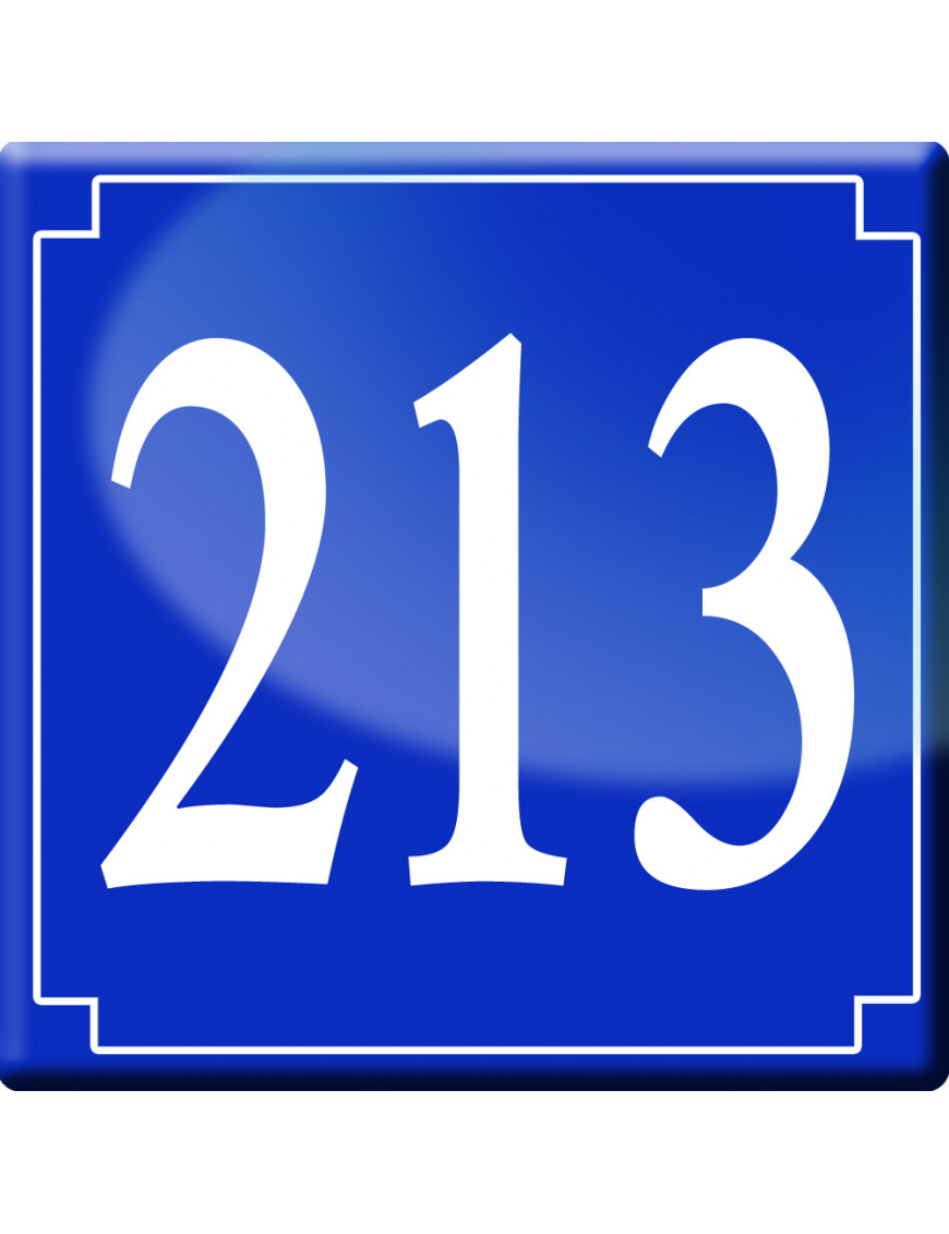 numéroderue213 - classique 10x10cm - Sticker/autocollant numéroderue213 - classique 10x10cm - Sticker/autocollant