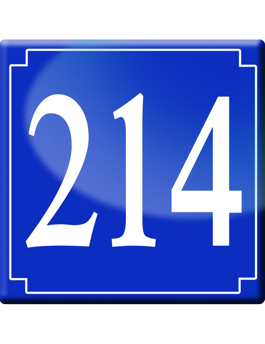 numéroderue214 - classique 10x10cm - Sticker/autocollant numéroderue214 - classique 10x10cm - Sticker/autocollant