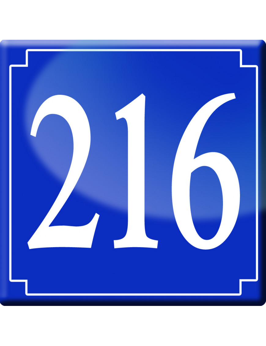 numéroderue216 - classique 10x10cm - Sticker/autocollant numéroderue216 - classique 10x10cm - Sticker/autocollant