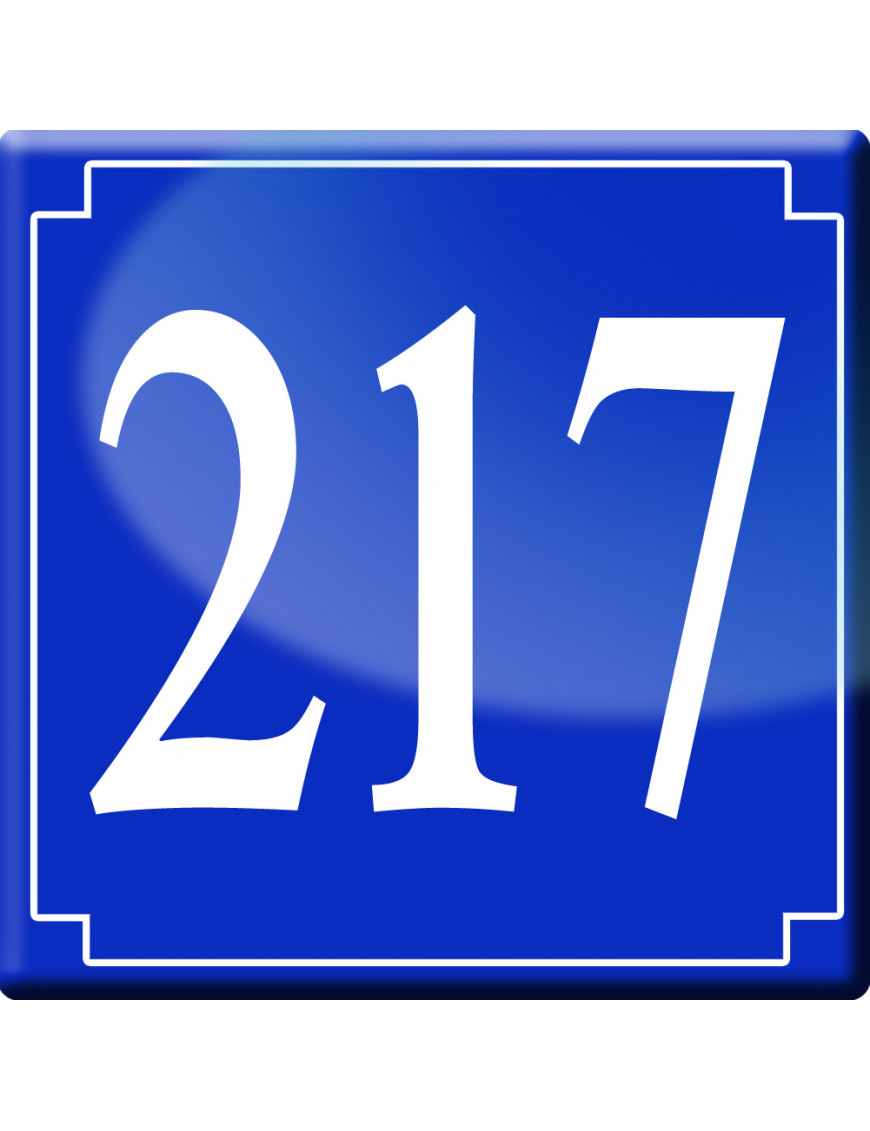 numéroderue217 - classique 10x10cm - Sticker/autocollant numéroderue217 - classique 10x10cm - Sticker/autocollant