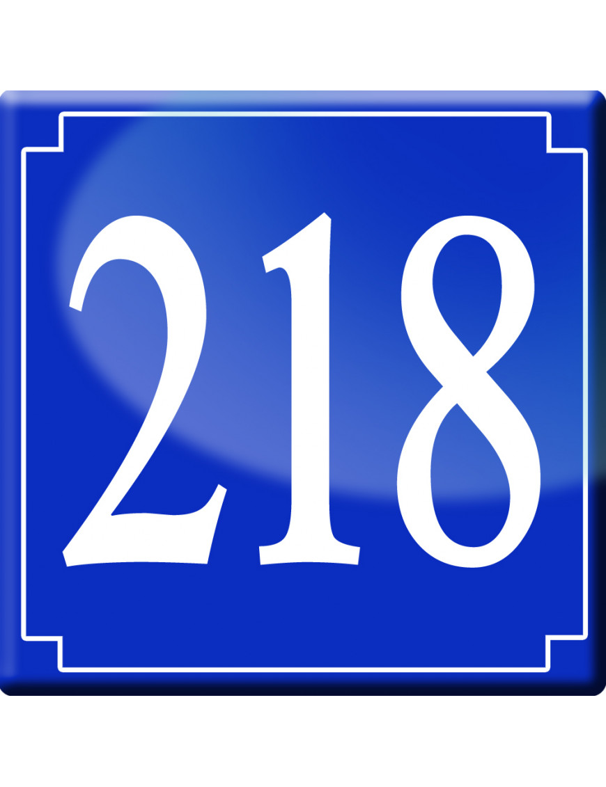 numéroderue218 - classique 10x10cm - Sticker/autocollant numéroderue218 - classique 10x10cm - Sticker/autocollant