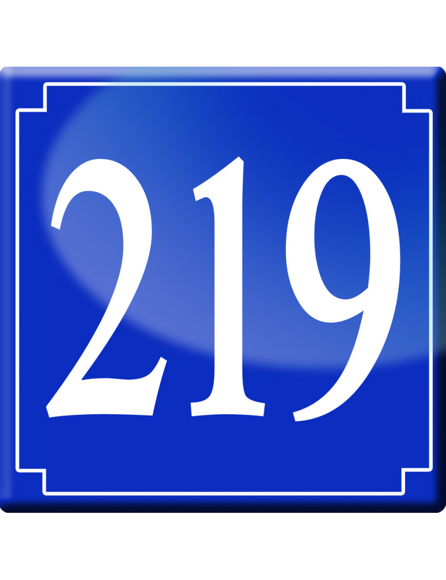 numéroderue219 - classique 10x10cm - Sticker/autocollant numéroderue219 - classique 10x10cm - Sticker/autocollant