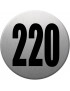 numéroderue220 - gris brossé 10x10cm - Sticker/autocollant