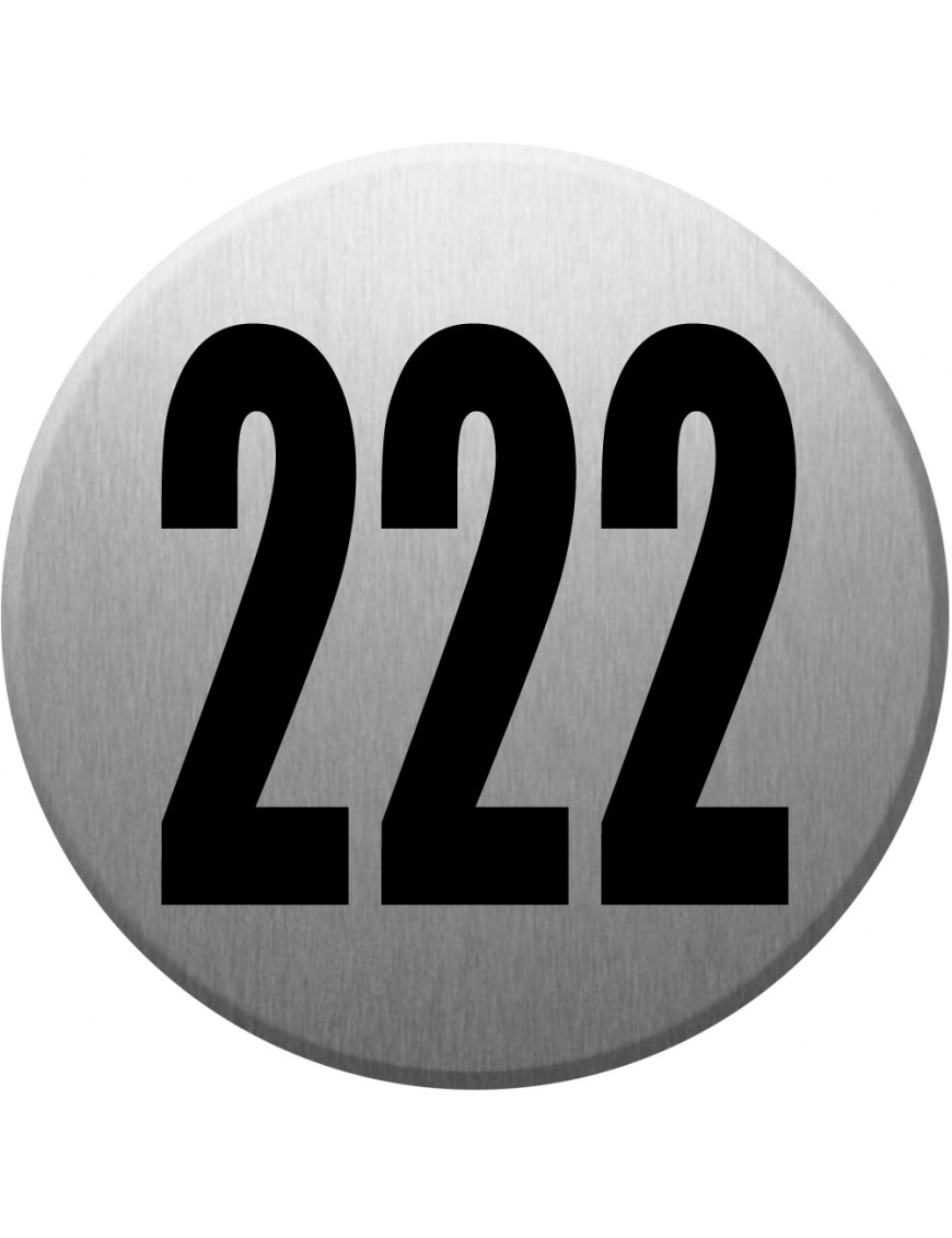 numéroderue222 - gris brossé 10x10cm - Sticker/autocollant numéroderue222 - gris brossé 10x10cm - Sticker/autocollant
