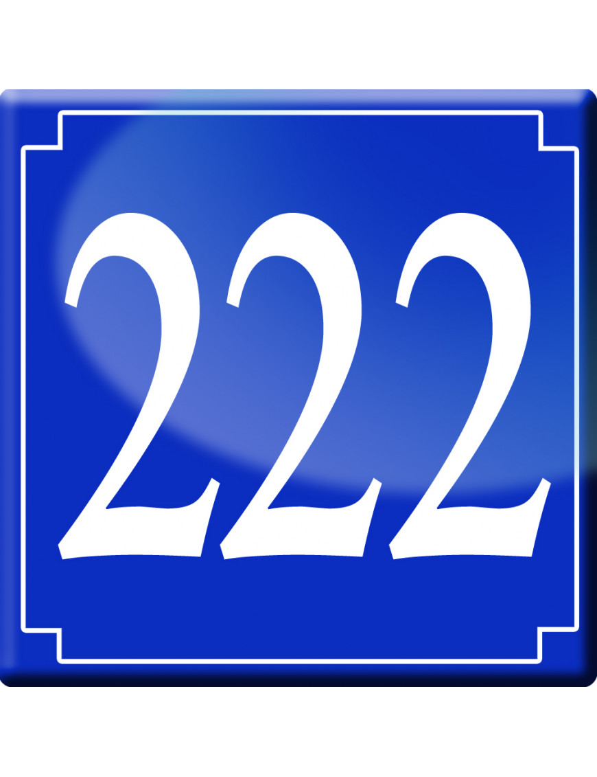 numéroderue222 - classique 10x10cm - Sticker/autocollant numéroderue222 - classique 10x10cm - Sticker/autocollant