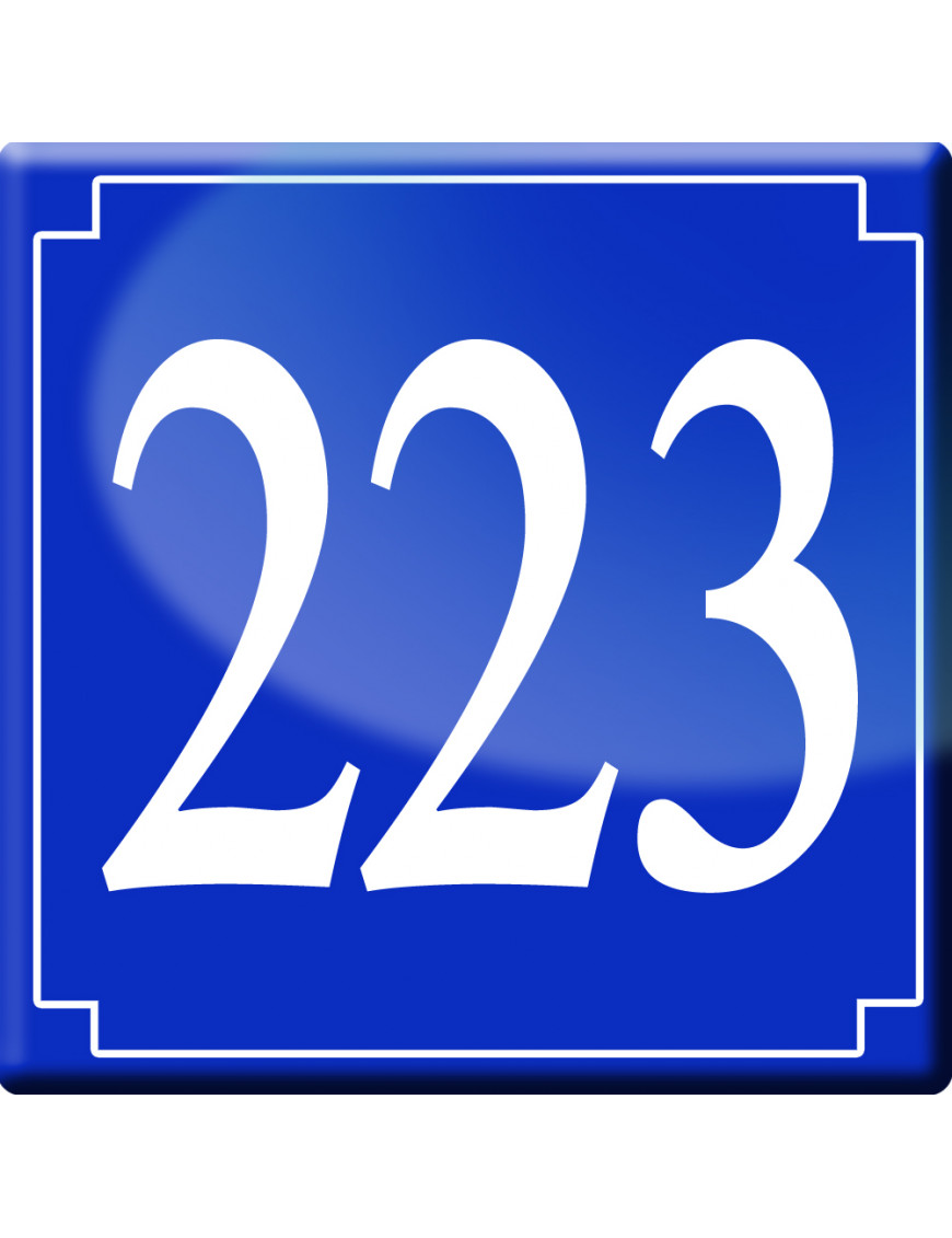 numéroderue223 - classique 10x10cm - Sticker/autocollant numéroderue223 - classique 10x10cm - Sticker/autocollant