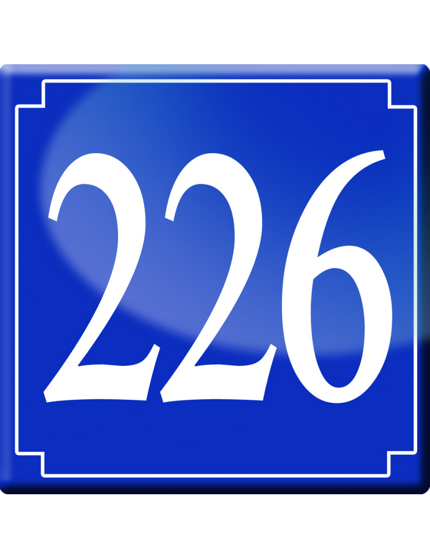 numéroderue226 - classique 10x10cm - Sticker/autocollant numéroderue226 - classique 10x10cm - Sticker/autocollant
