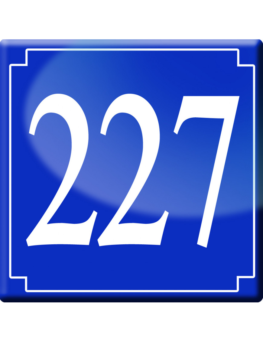 numéroderue227 - classique 10x10cm - Sticker/autocollant numéroderue227 - classique 10x10cm - Sticker/autocollant