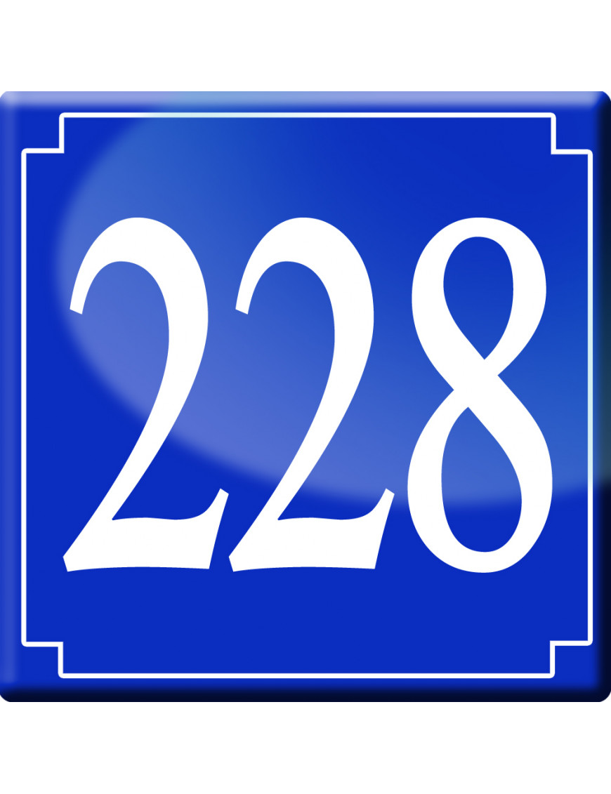 numéroderue228 - classique 10x10cm - Sticker/autocollant numéroderue228 - classique 10x10cm - Sticker/autocollant