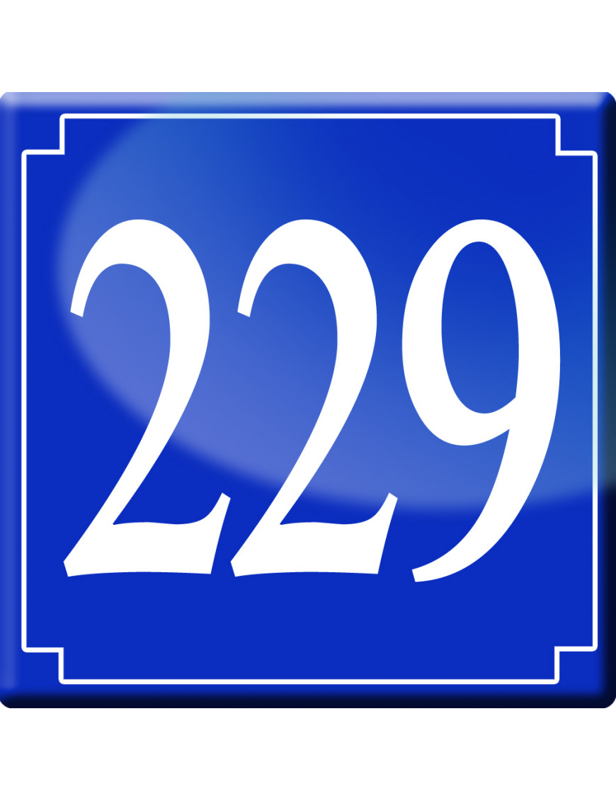 numéroderue229 - classique 10x10cm - Sticker/autocollant numéroderue229 - classique 10x10cm - Sticker/autocollant