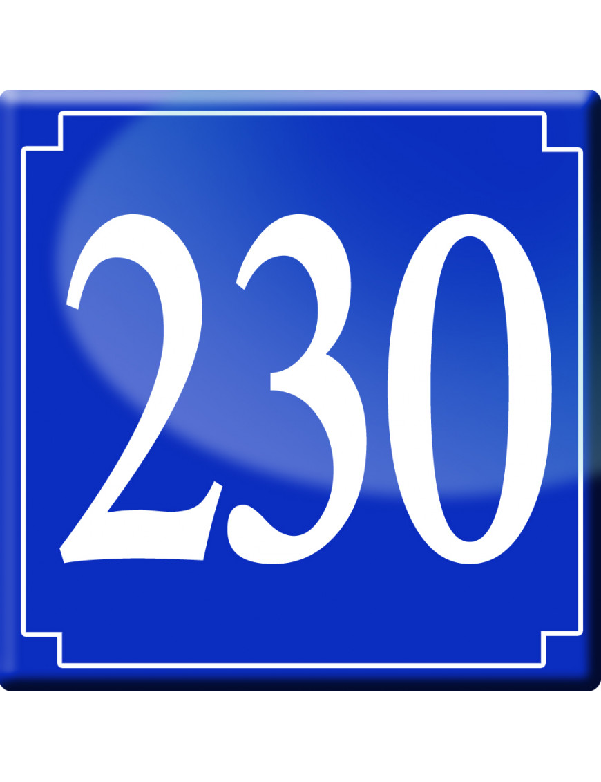 numéroderue230 - classique 10x10cm - Sticker/autocollant numéroderue230 - classique 10x10cm - Sticker/autocollant