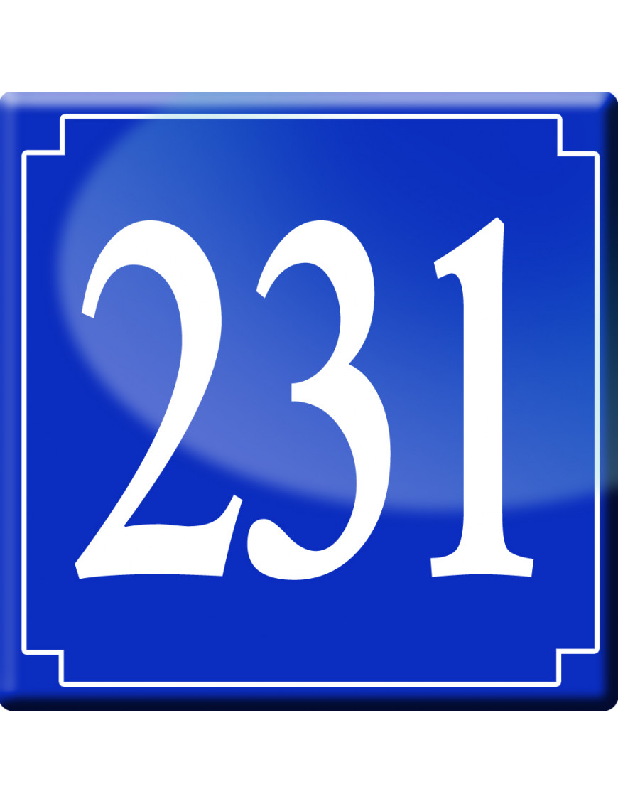 numéroderue231 - classique 10x10cm - Sticker/autocollant numéroderue231 - classique 10x10cm - Sticker/autocollant