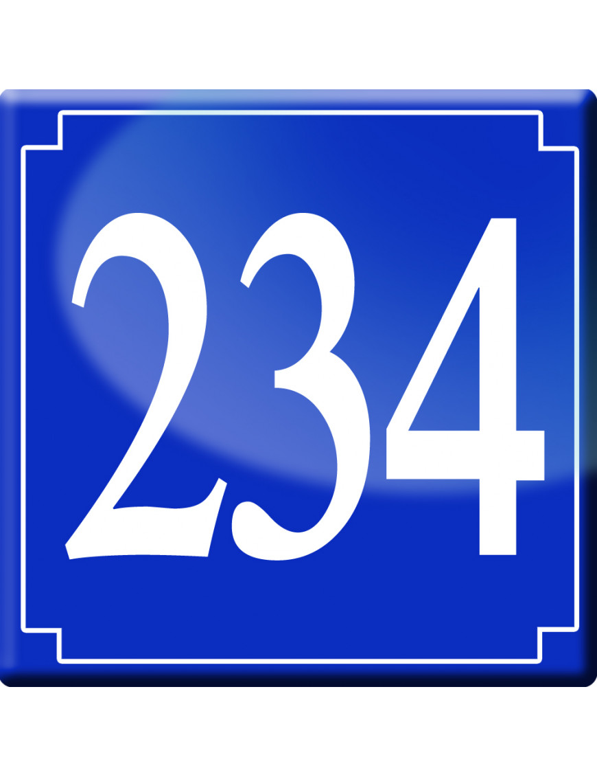 numéroderue234 - classique 10x10cm - Sticker/autocollant numéroderue234 - classique 10x10cm - Sticker/autocollant