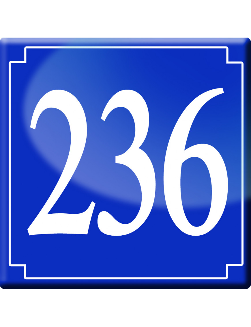 numéroderue236 - classique 10x10cm - Sticker/autocollant numéroderue236 - classique 10x10cm - Sticker/autocollant