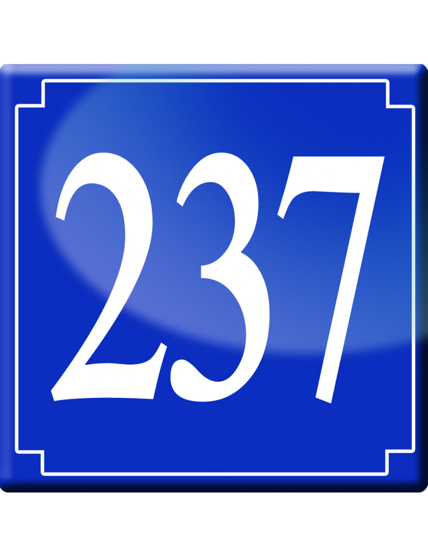 numéroderue237 - classique 10x10cm - Sticker/autocollant numéroderue237 - classique 10x10cm - Sticker/autocollant