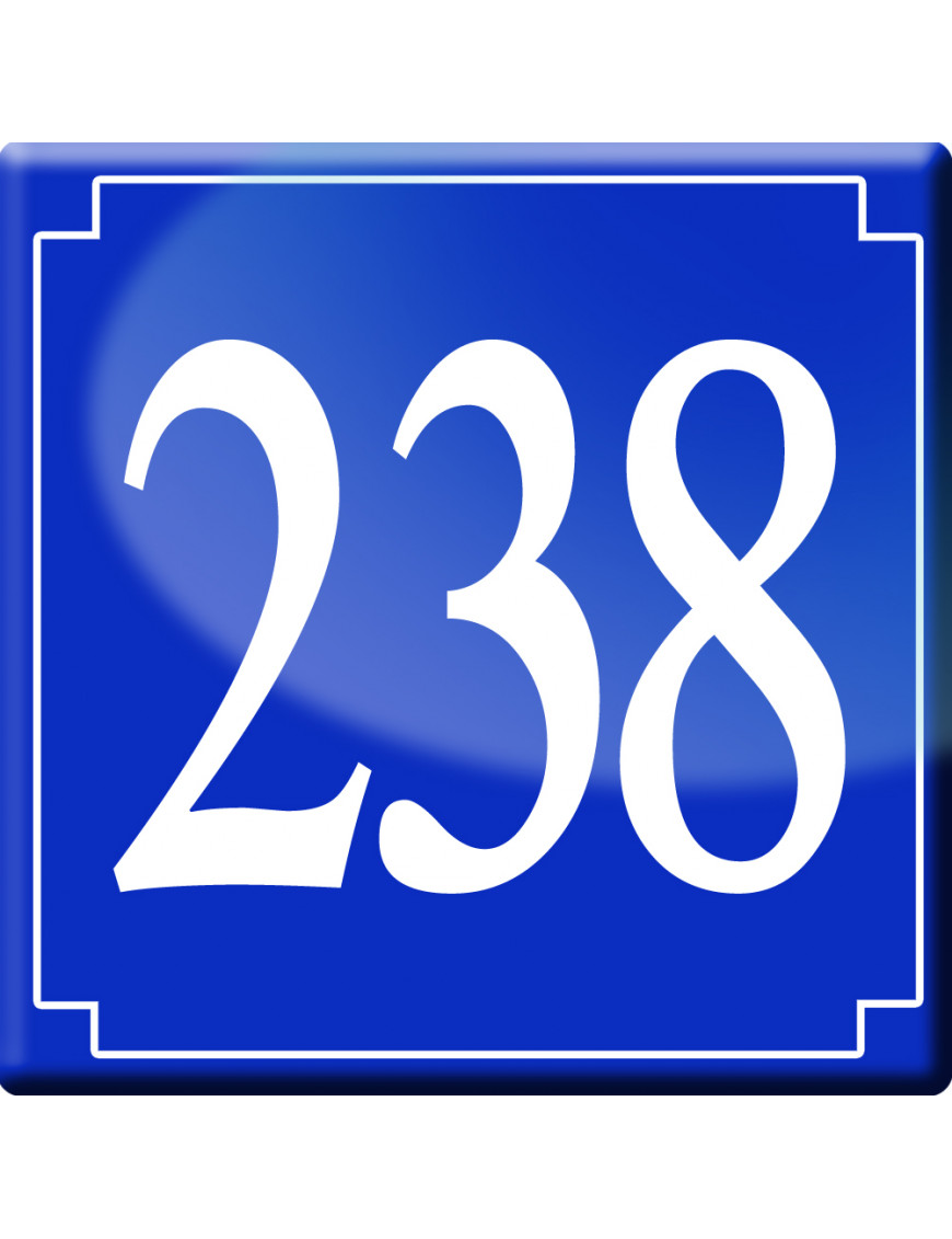 numéroderue238 - classique 10x10cm - Sticker/autocollant numéroderue238 - classique 10x10cm - Sticker/autocollant