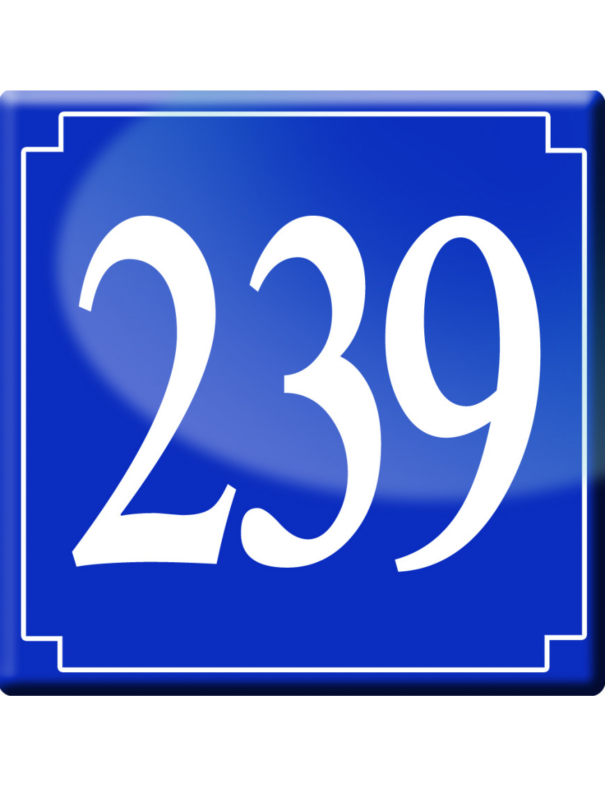 numéroderue239 - classique 10x10cm - Sticker/autocollant numéroderue239 - classique 10x10cm - Sticker/autocollant