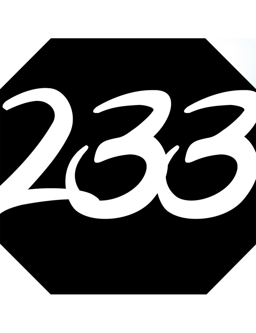 numéroderue233 - architecte 10x10cm - Sticker/autocollant numéroderue233 - architecte 10x10cm - Sticker/autocollant