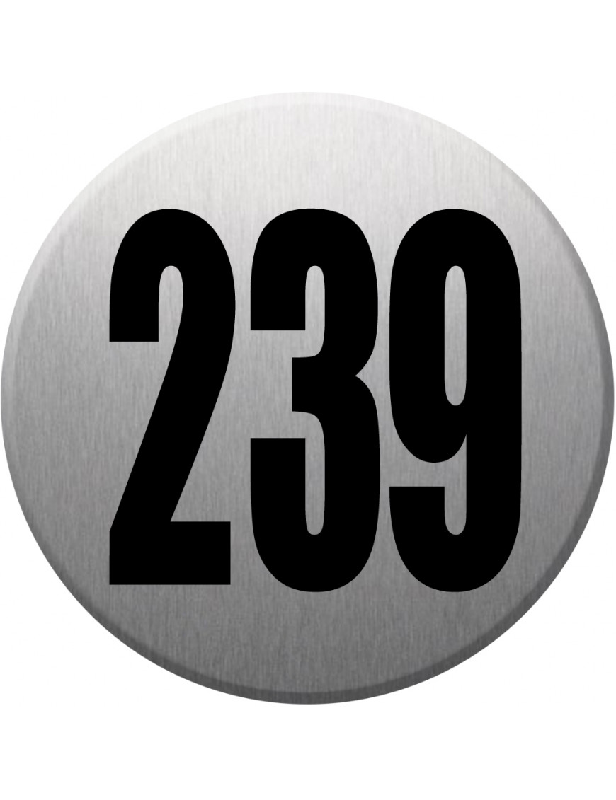 numéroderue239 - gris brossé 10x10cm - Sticker/autocollant numéroderue239 - gris brossé 10x10cm - Sticker/autocollant