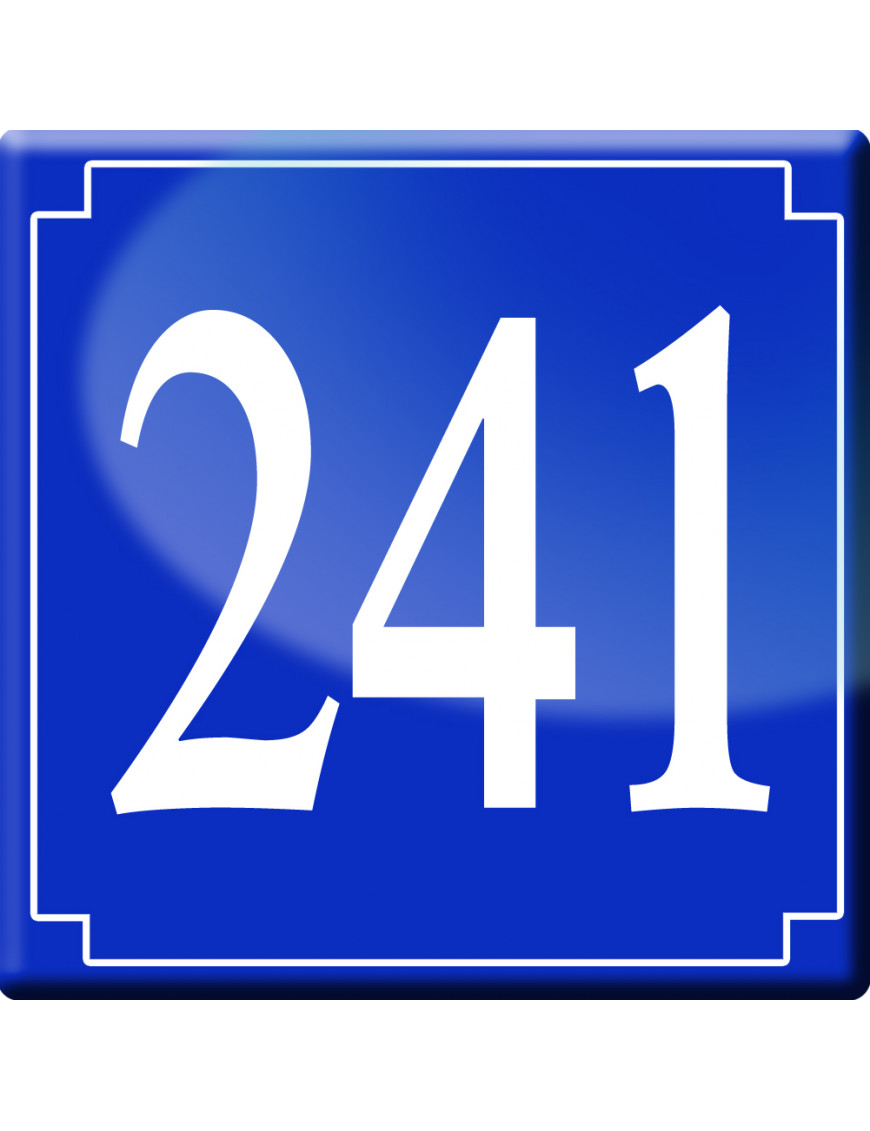 numéroderue241 - classique 10x10cm - Sticker/autocollant numéroderue241 - classique 10x10cm - Sticker/autocollant