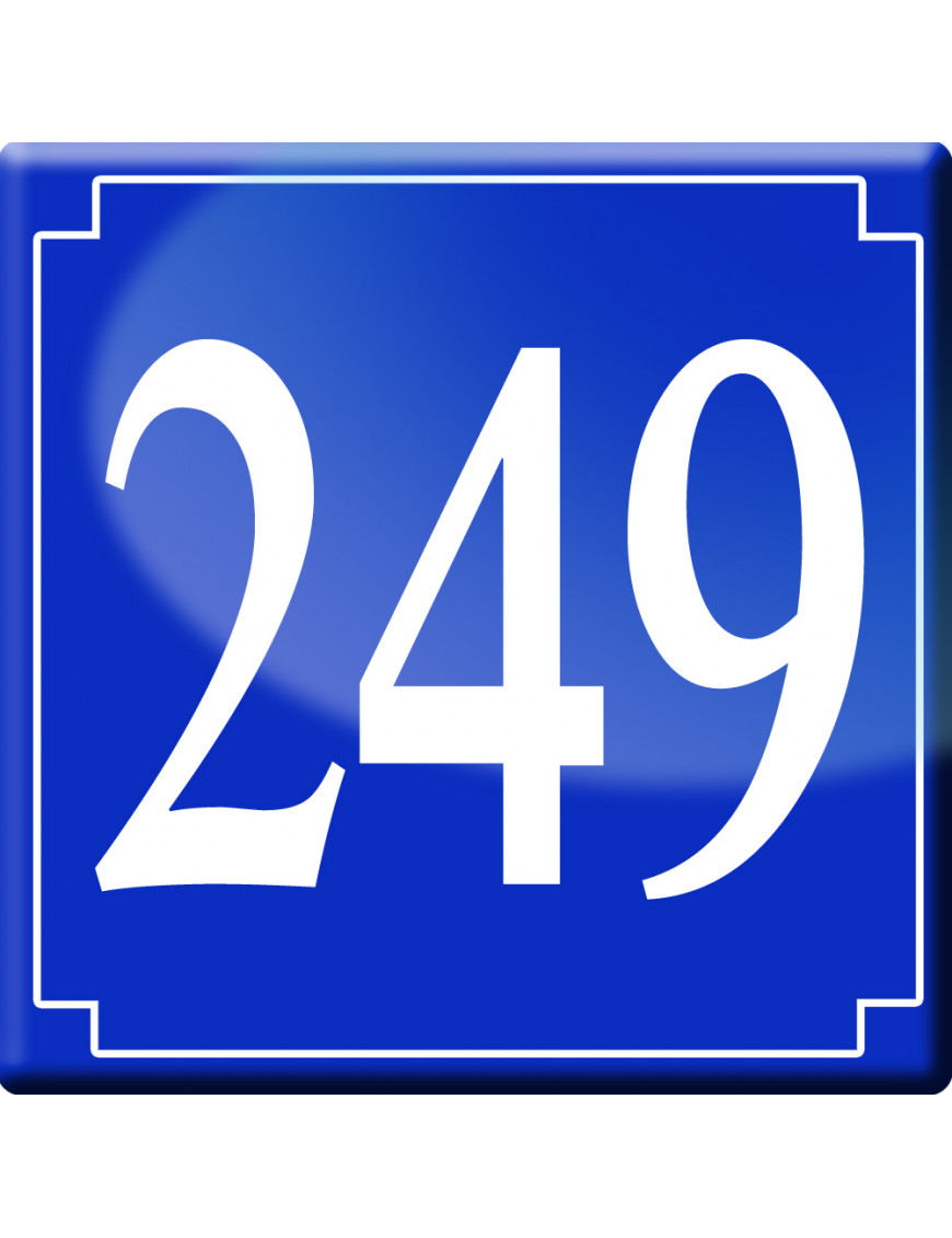numéroderue249 - classique 10x10cm - Sticker/autocollant numéroderue249 - classique 10x10cm - Sticker/autocollant