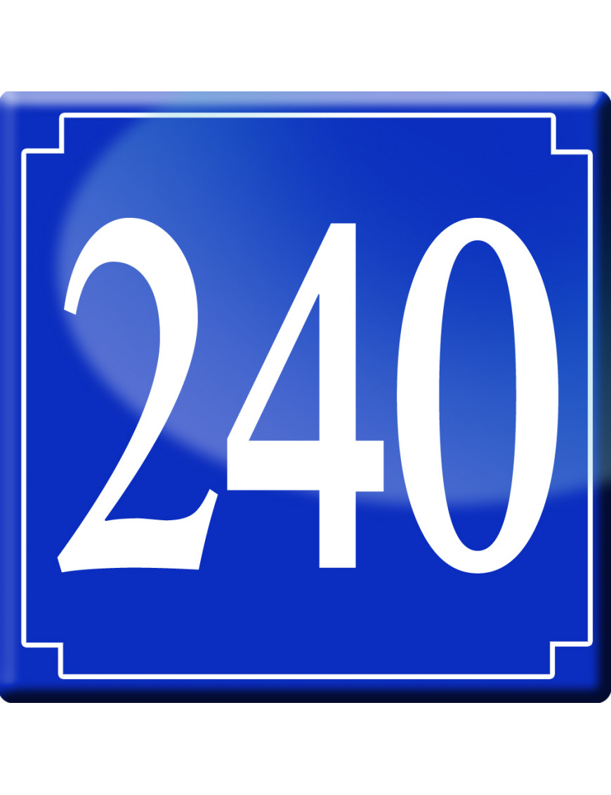 numéroderue240 - classique 10x10cm - Sticker/autocollant numéroderue240 - classique 10x10cm - Sticker/autocollant