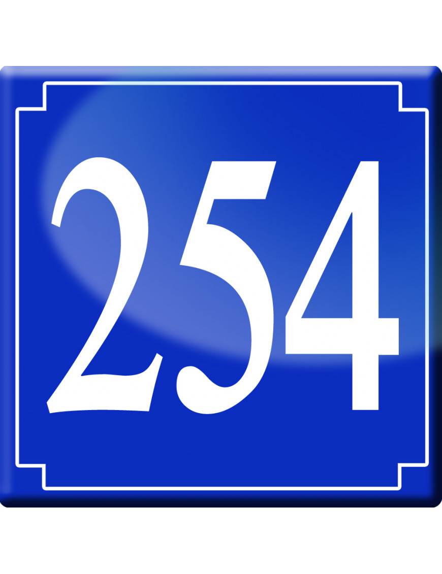 numéroderue254 - classique 10x10cm - Sticker/autocollant numéroderue254 - classique 10x10cm - Sticker/autocollant