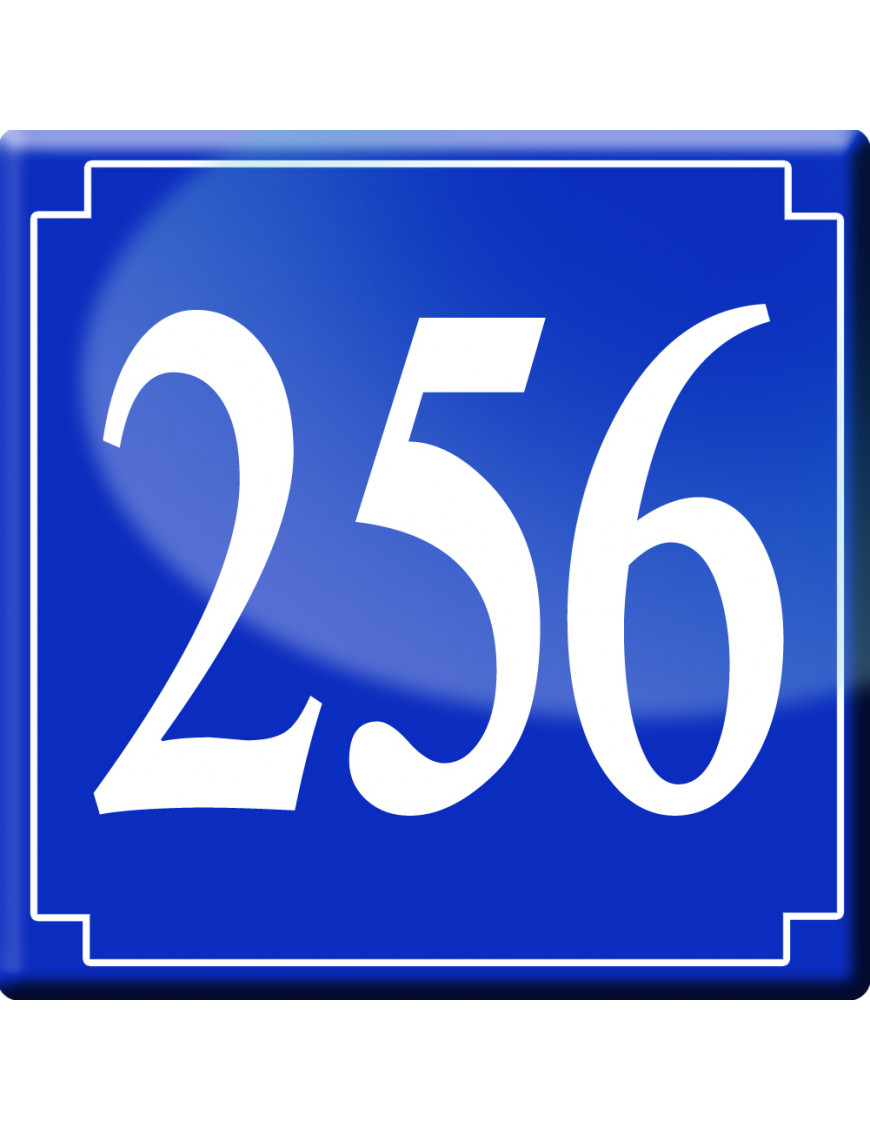 numéroderue256 - classique 10x10cm - Sticker/autocollant numéroderue256 - classique 10x10cm - Sticker/autocollant
