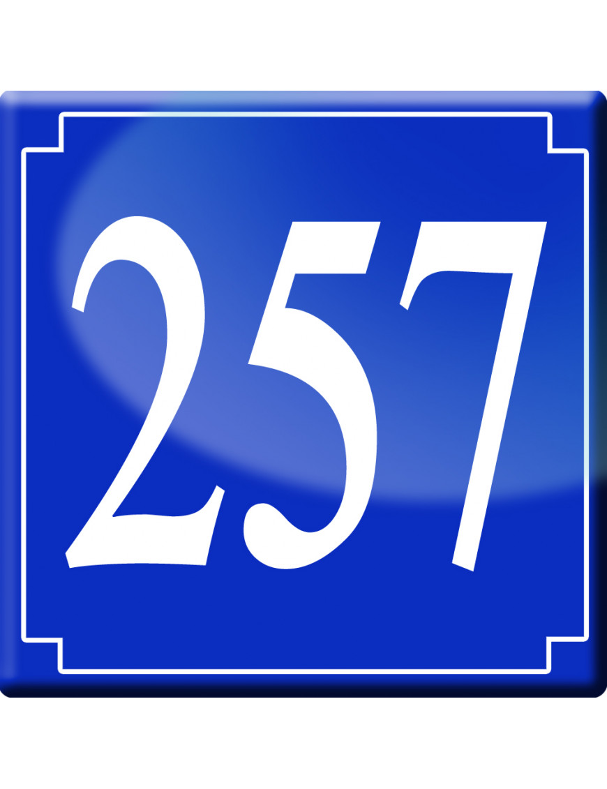 numéroderue257 - classique 10x10cm - Sticker/autocollant numéroderue257 - classique 10x10cm - Sticker/autocollant