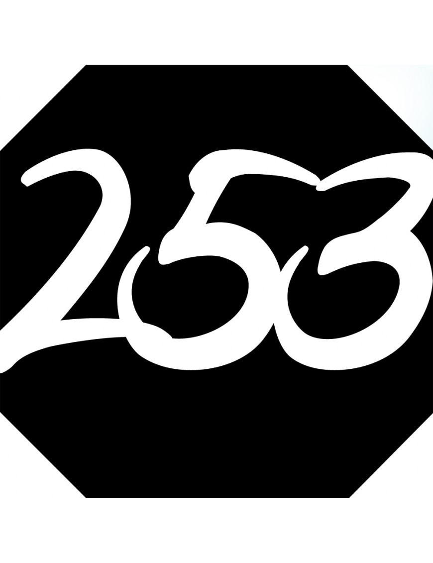 numéroderue253 - architecte 10x10cm - Sticker/autocollant numéroderue253 - architecte 10x10cm - Sticker/autocollant