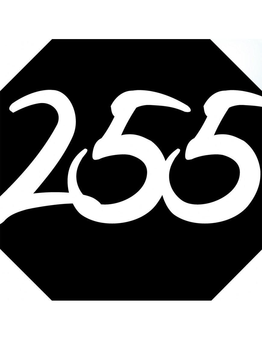 numéroderue255 - architecte 10x10cm - Sticker/autocollant numéroderue255 - architecte 10x10cm - Sticker/autocollant