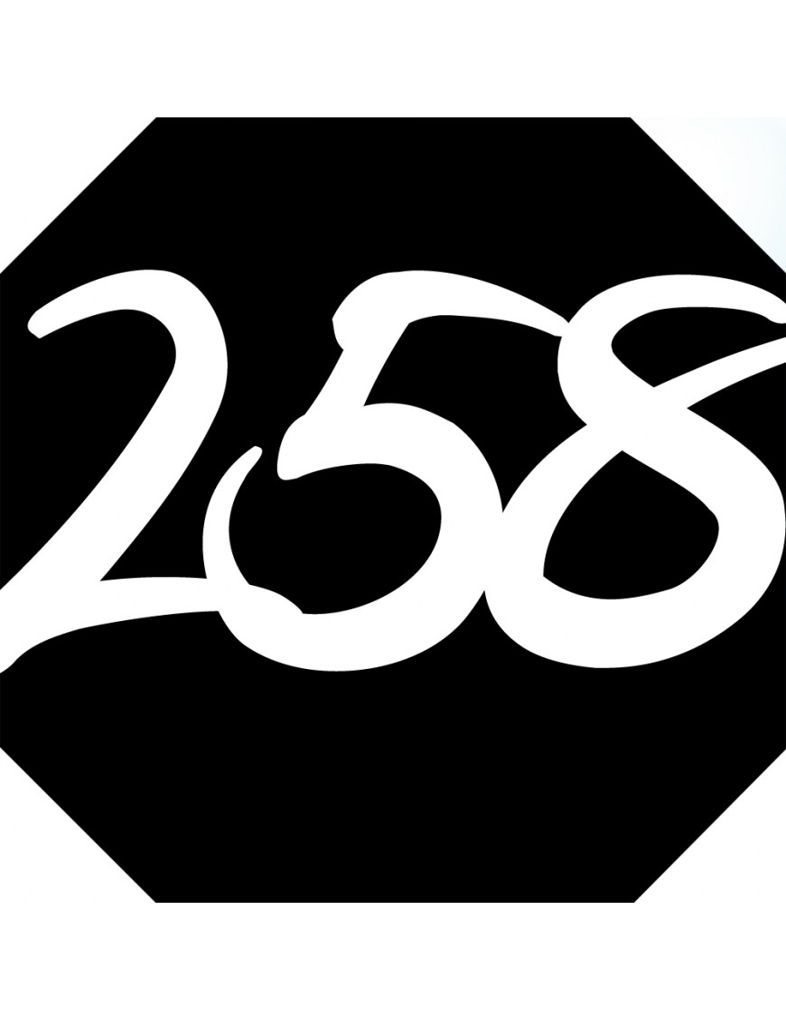 numéroderue258 - architecte 10x10cm - Sticker/autocollant numéroderue258 - architecte 10x10cm - Sticker/autocollant