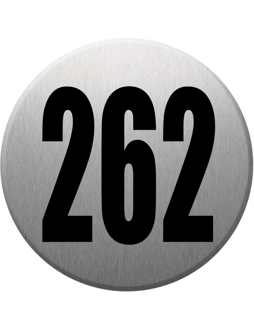 numéroderue262 - gris brossé 10x10cm - Sticker/autocollant numéroderue262 - gris brossé 10x10cm - Sticker/autocollant