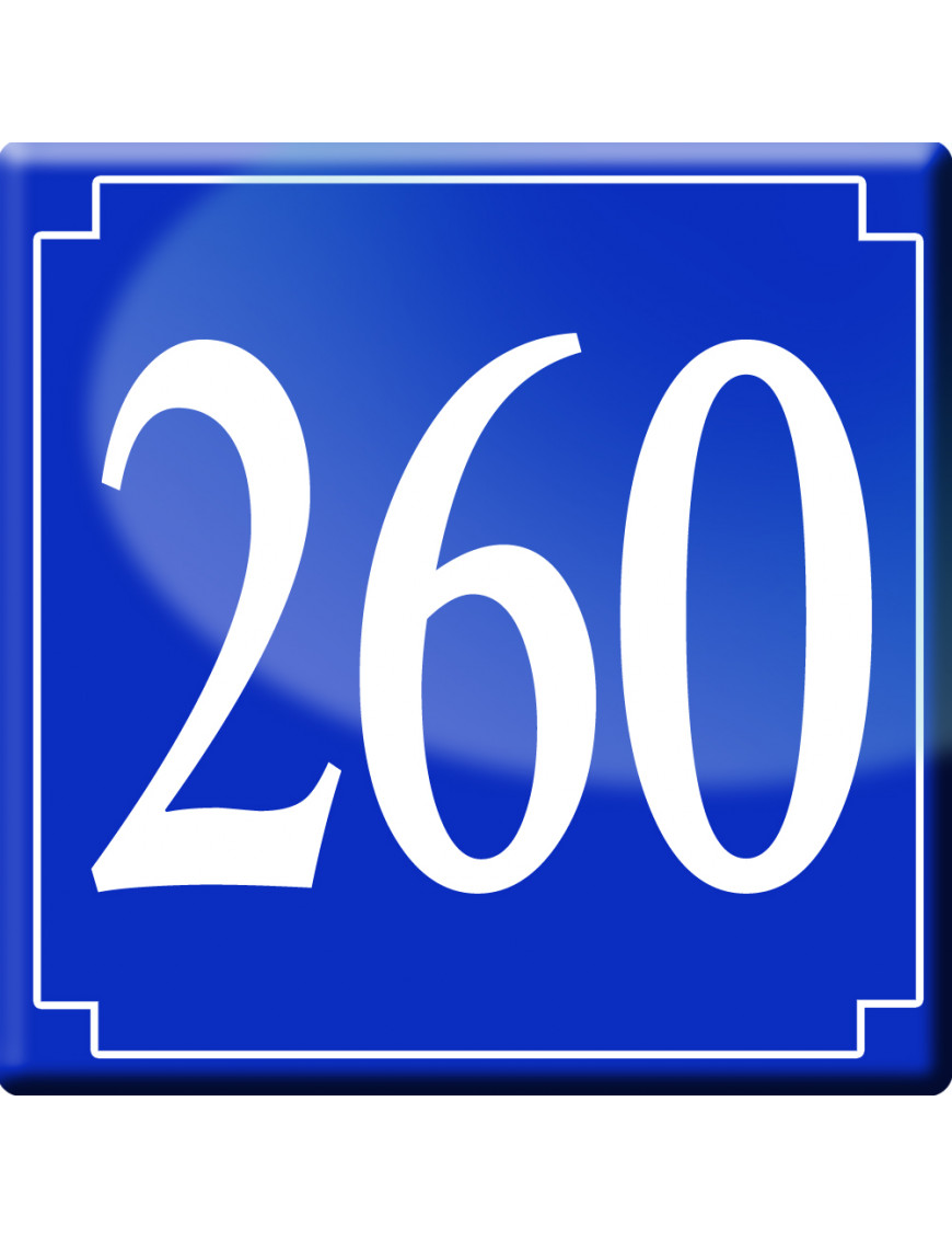 numéroderue260 - classique 10x10cm - Sticker/autocollant numéroderue260 - classique 10x10cm - Sticker/autocollant