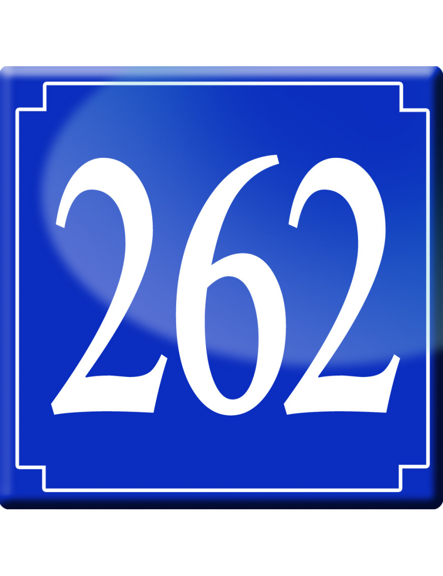 numéroderue262 - classique 10x10cm - Sticker/autocollant numéroderue262 - classique 10x10cm - Sticker/autocollant