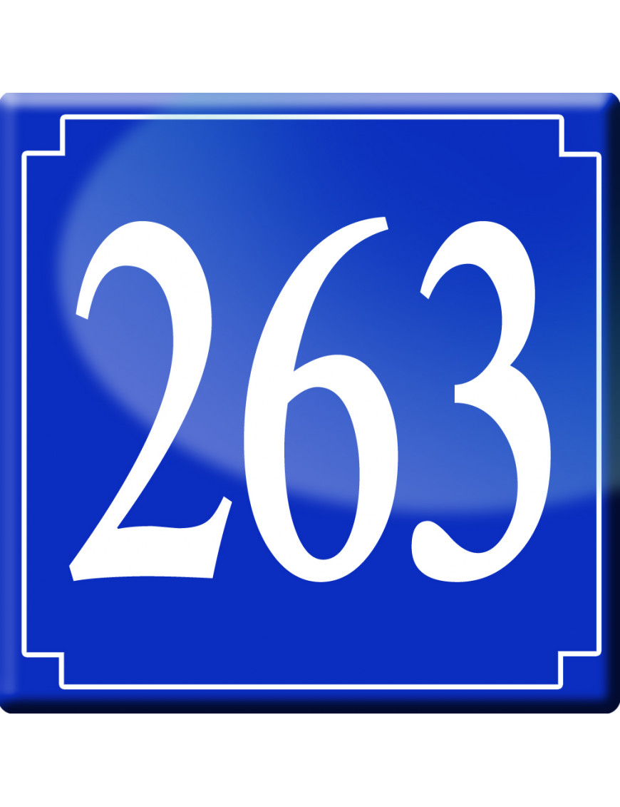 numéroderue263 - classique 10x10cm - Sticker/autocollant numéroderue263 - classique 10x10cm - Sticker/autocollant