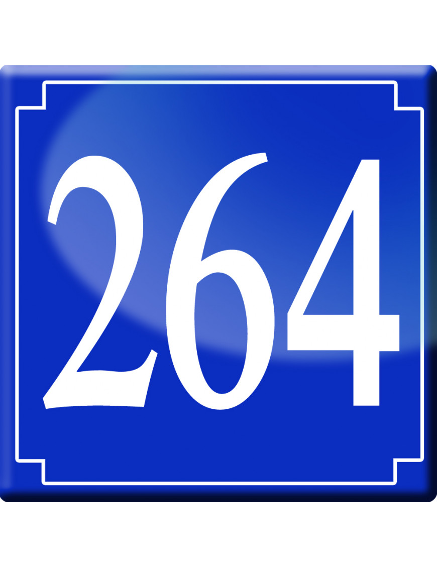 numéroderue264 - classique 10x10cm - Sticker/autocollant numéroderue264 - classique 10x10cm - Sticker/autocollant