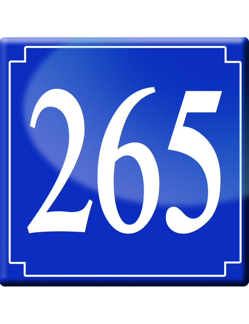 numéroderue265 - classique 10x10cm - Sticker/autocollant numéroderue265 - classique 10x10cm - Sticker/autocollant